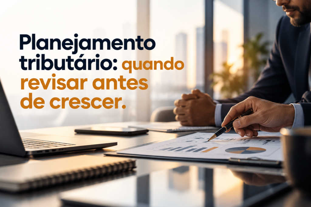 Planejamento tributário: quando revisar antes de crescer